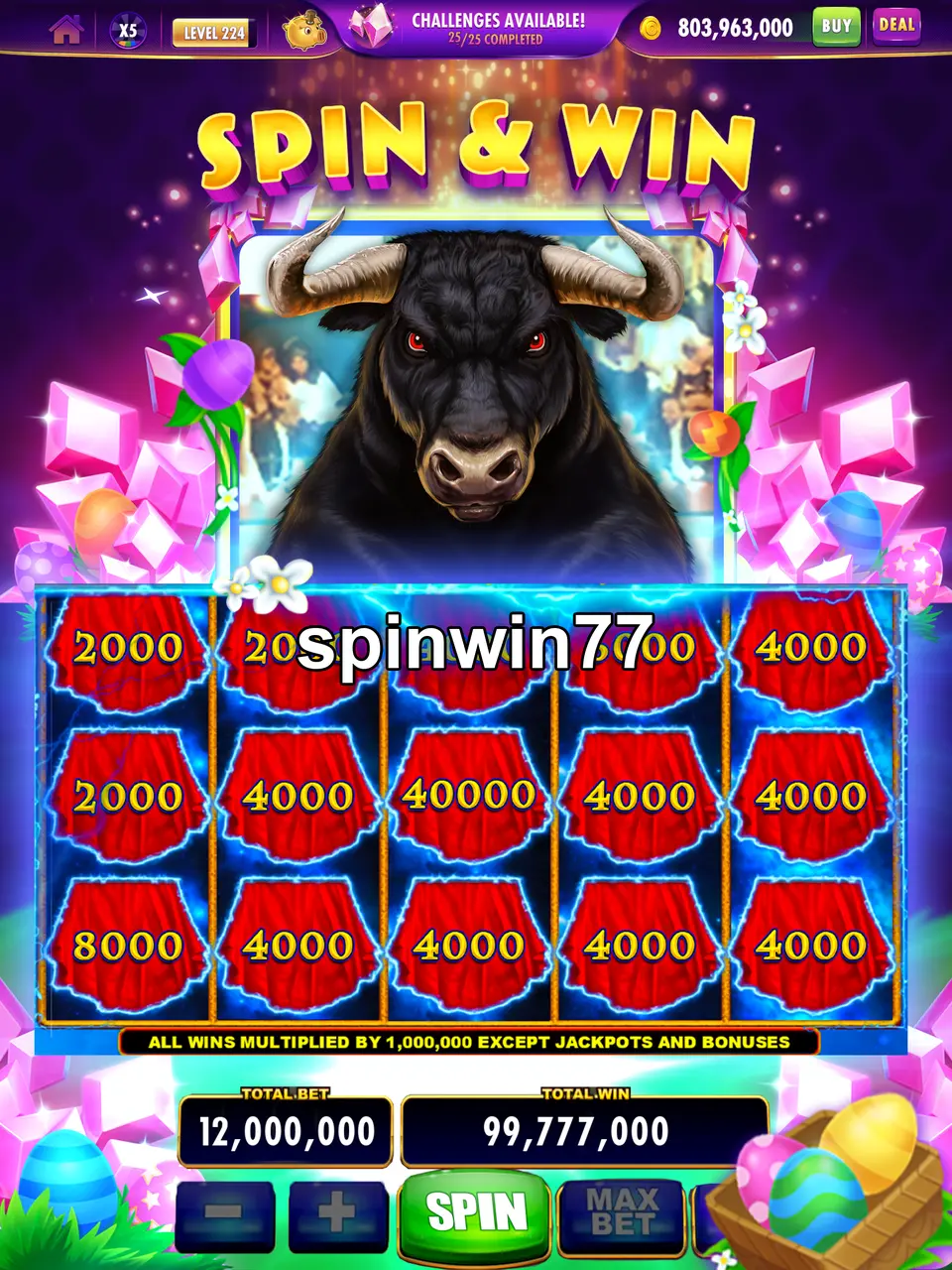 spinwin77 Tangkapan Layar Resmi APK